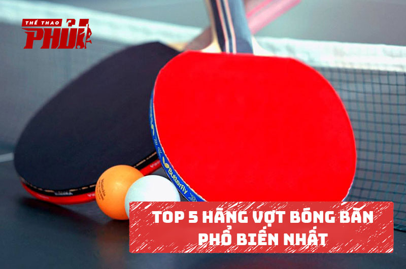 Top 5 hãng vợt bóng bàn phổ biến nhất